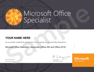 Microsoft Office Specialist: Associate (Office 2019)