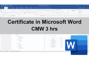 Certificate in Microsoft Word