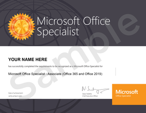 MO-200: Microsoft Excel (Excel and Excel 2019)