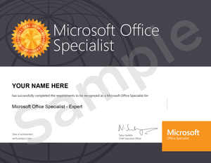 MO-201: Microsoft Excel Expert (Excel and Excel 2019)